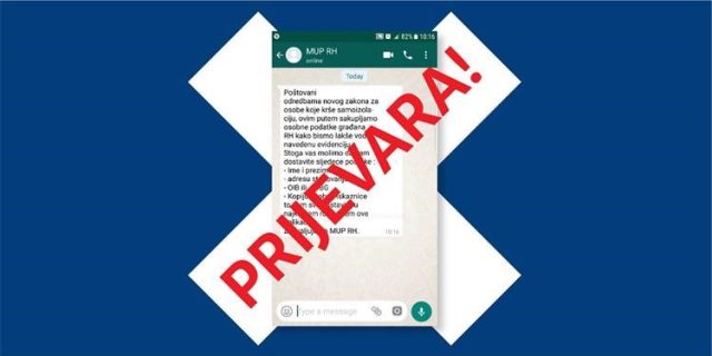 prijevara MUP