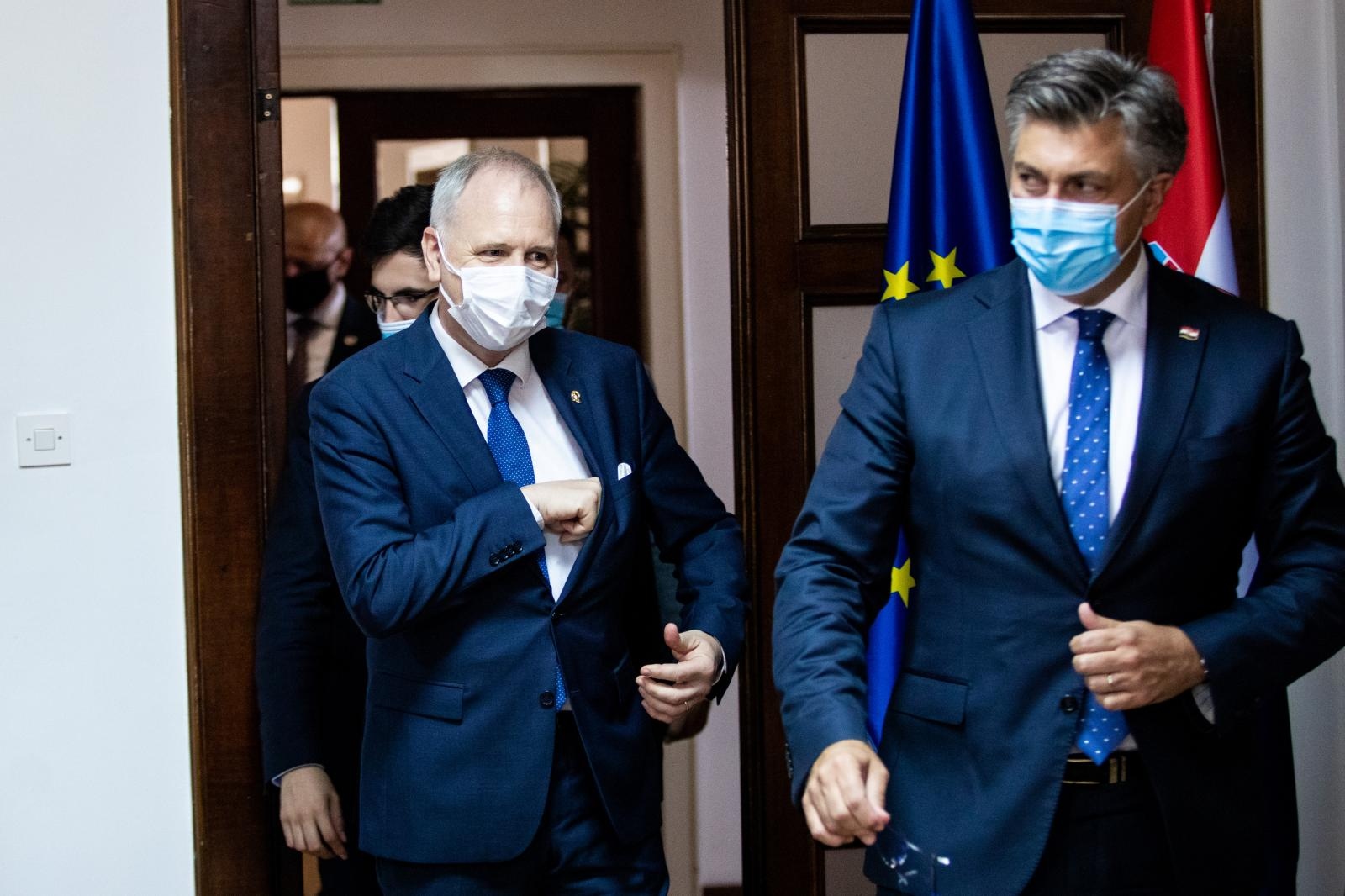 Andrej Plenković u Splitu se sastao s lokalnim čelnicima