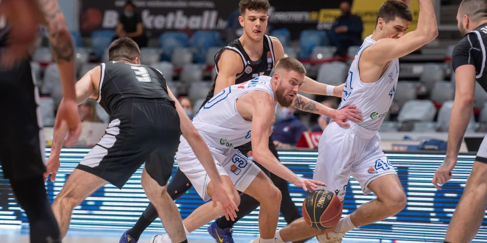 Zadar: Utakmica između KK Zadar i KK Partizan Niš u 19. kolu ABA lige