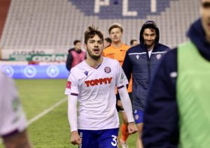 Hajdukov David Čolina umjesto ozlijeđenog Joška Gvardiola u mladoj