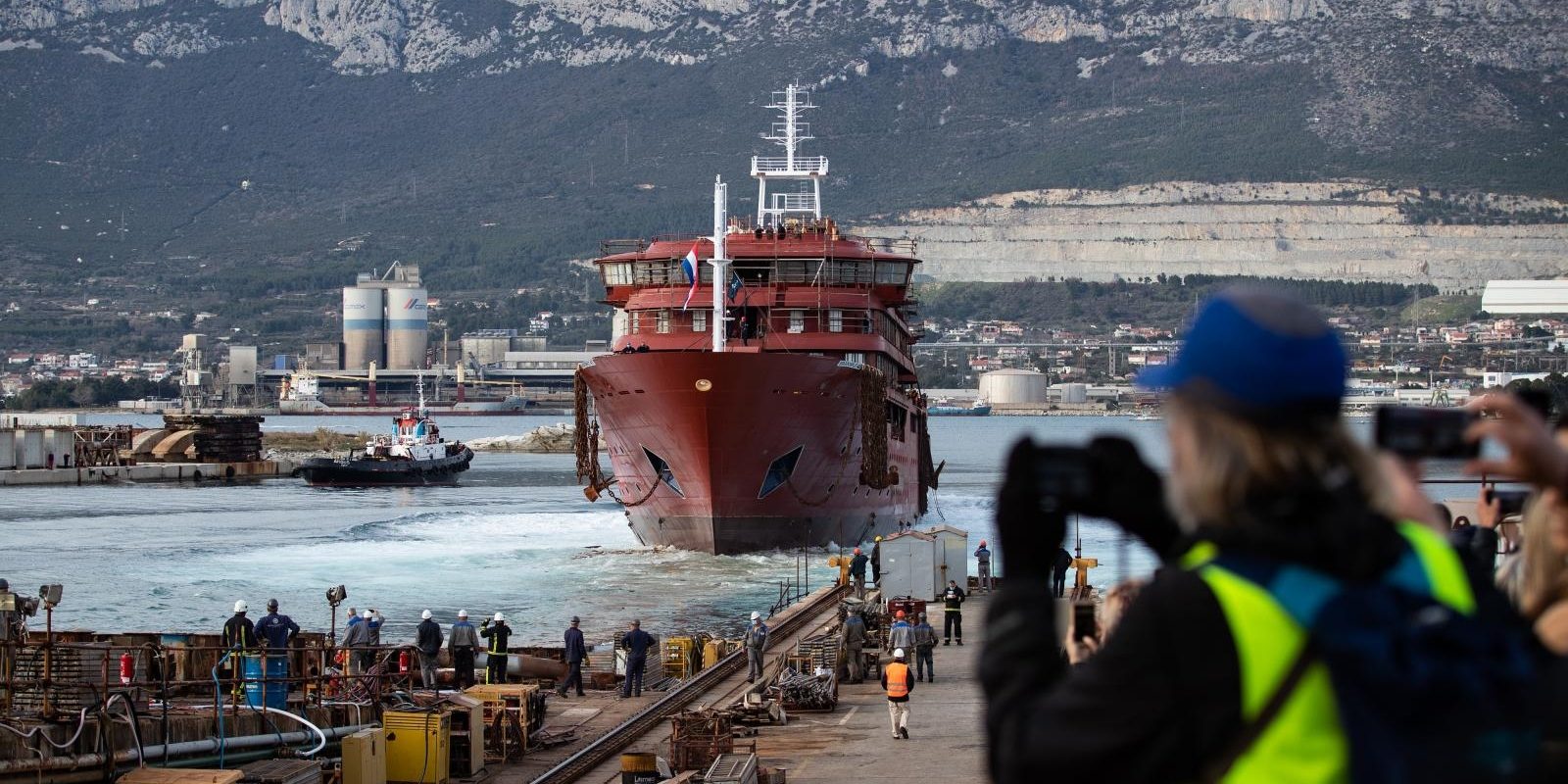 Split: Porinuće novogradnje 485, broda specijaliziranog za polarne ekspedicije