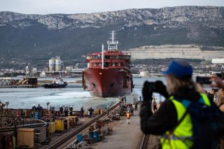 Split: Porinuće novogradnje 485, broda specijaliziranog za polarne ekspedicije