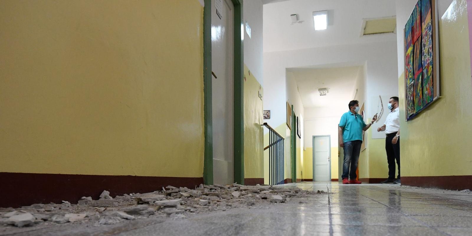 Nakon potresa urušen dio stropa u školi u Vrpolju