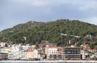 Panorama Splita iz gradske luke