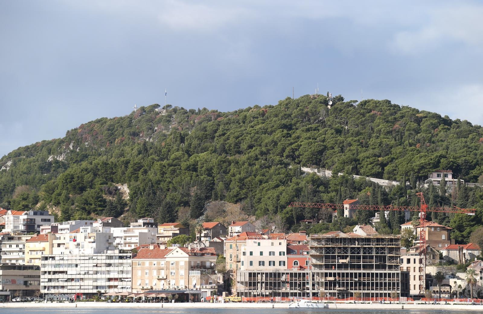 Panorama Splita iz gradske luke