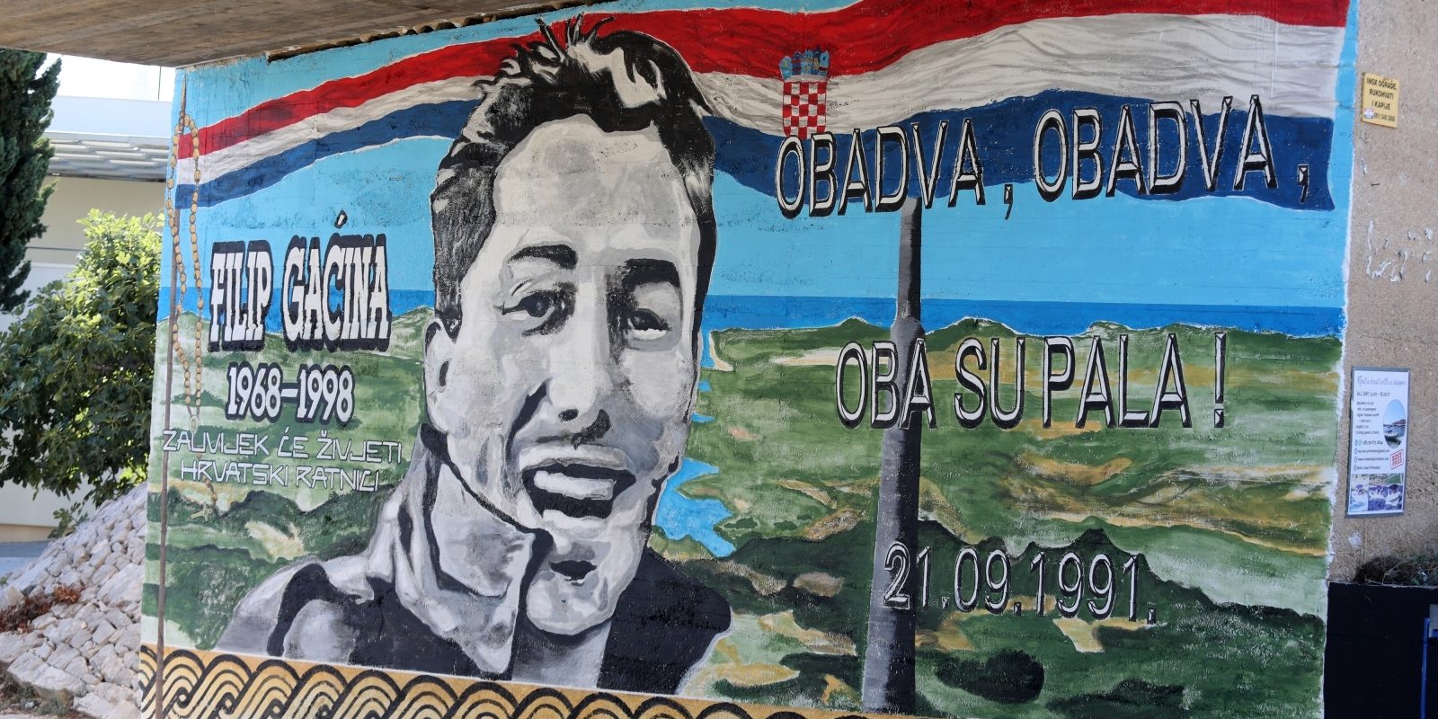 U Primoštenu napravljen povijesni mural “Obadva, obadva, oba su pala!”