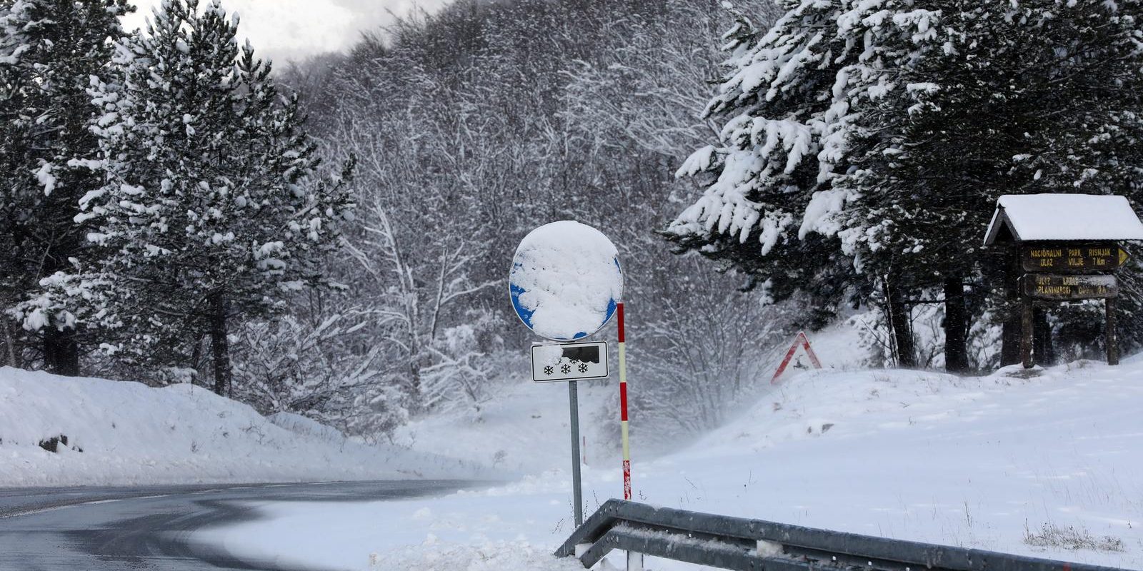 Snježni uvjeti u Gorskom kotaru