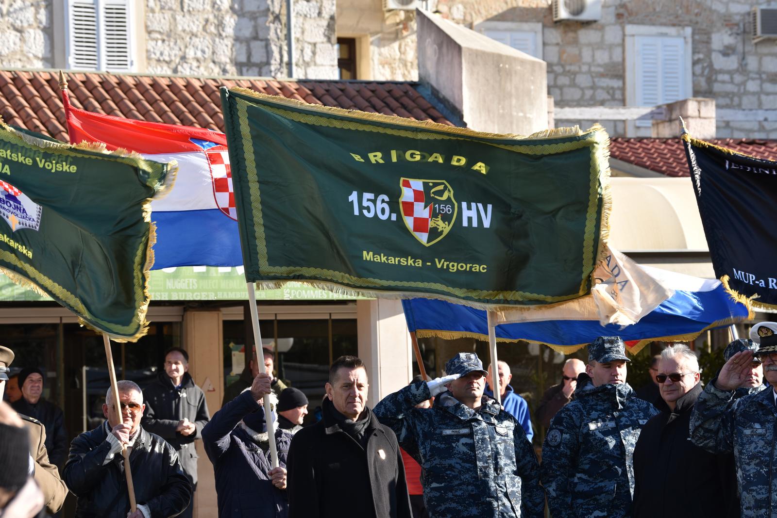 Makarska: Proslava 30. godina ustroja 156. brigade