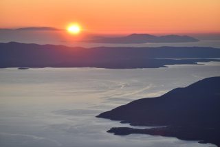 Pogled s Biokova  na Italiju, Brač, Hvar i Vis