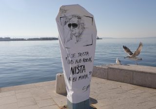 Split: Na foto stupu na Matejušci postavljena poruka Miljenka Smoje