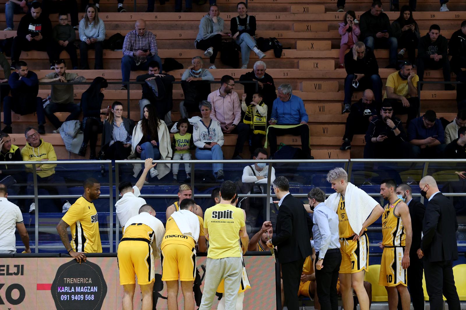 Split: Četvrtfinalna utakmica košarkaškog Kupa Krešimir Ćosić, Split-Gorica