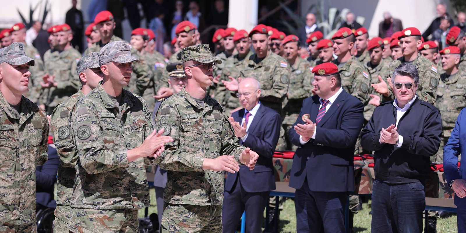 Split: Nakon polaganja vijenca u kapelici, Milanović, sudjelovao na prisezi vojnih novaka
