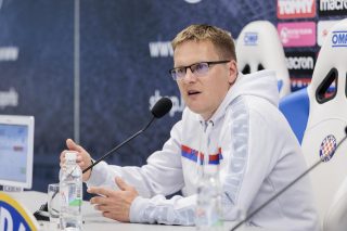 Split: Trener Hajduka Valdas Dambrauskas na konferenciji uoči utakmice protiv Dinama