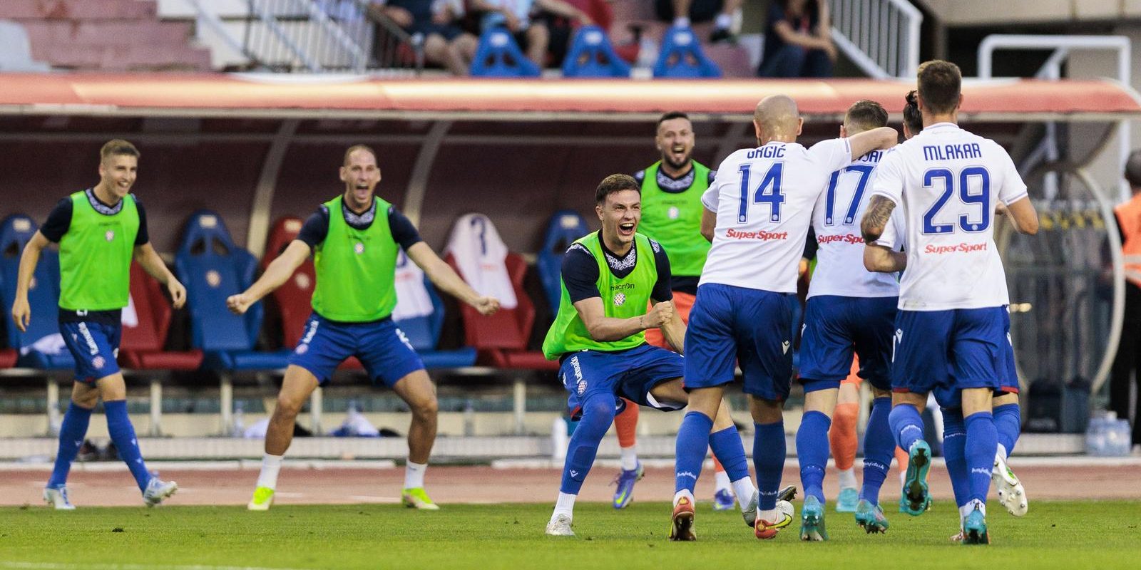 Split: Stadion Poljud, Hajduk je poveo 3:1 na domaćem terenu