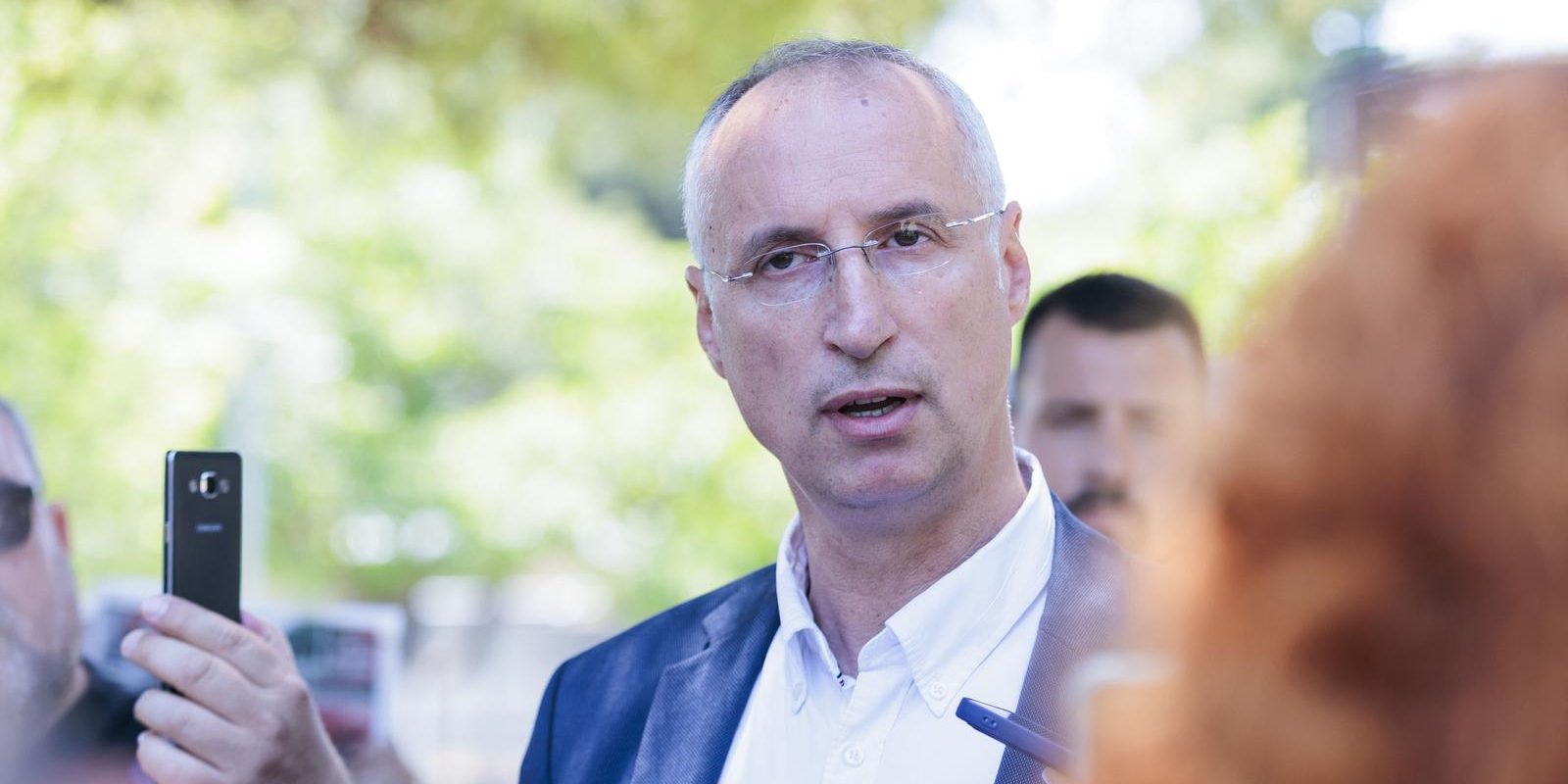Split: Konferencija za medije Ivice Puljka, Bojana Ivoševića i Luke Baričića povodom seksualne afere
