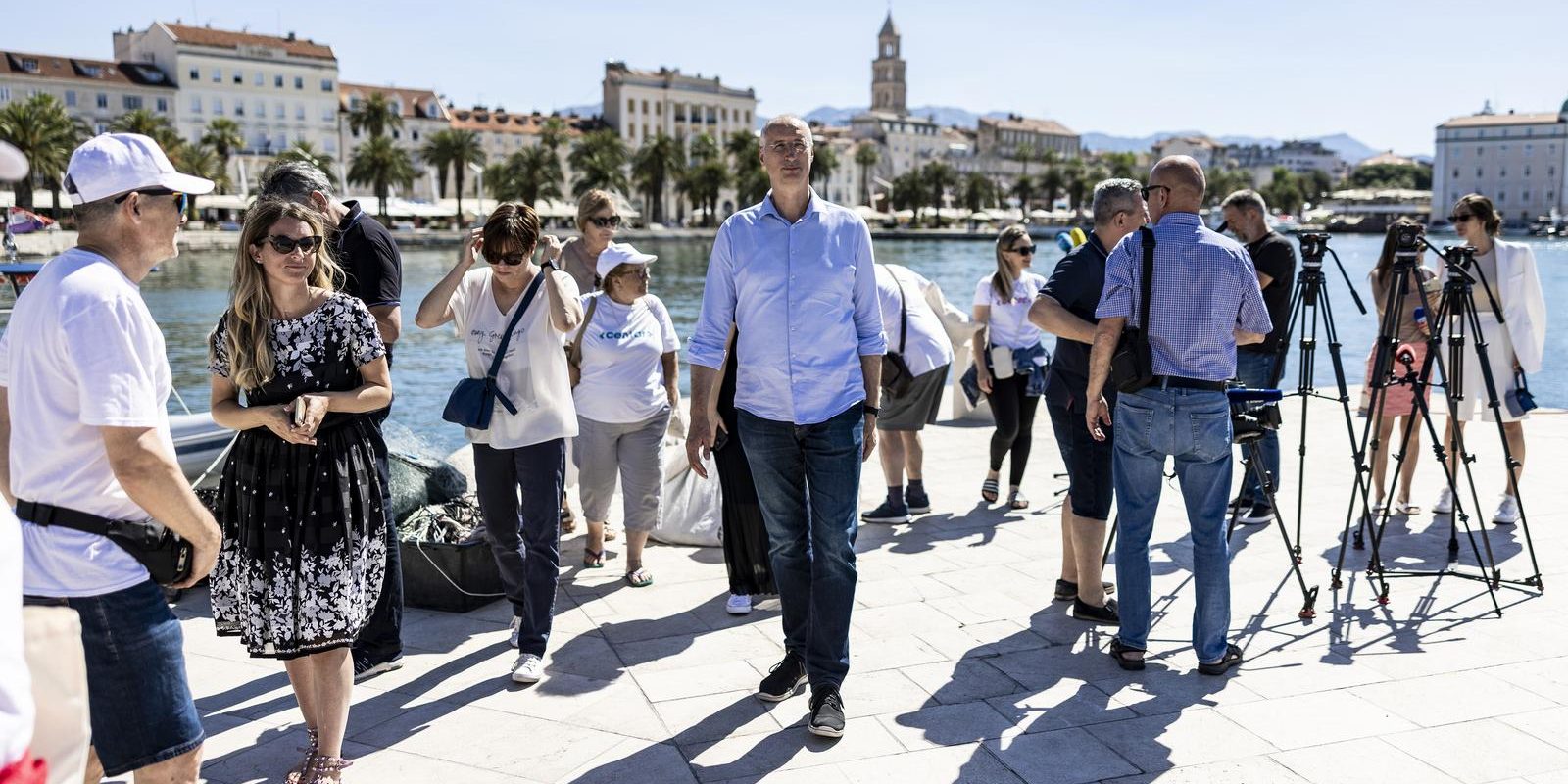 Konferencija za medije kandidata Centra za gradonačelnika Splita, Ivice Puljka