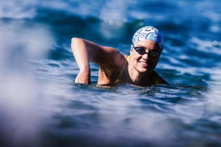 Split: Trening hrvatske daljinske plivačice Dine Levačić za vrijeme koronavirusa
