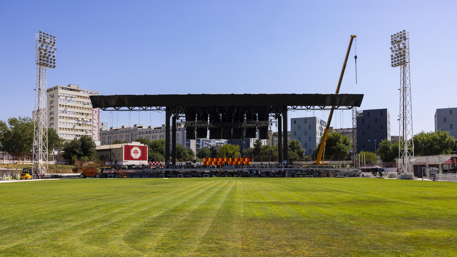 Pripremni radovi za festival Ultra