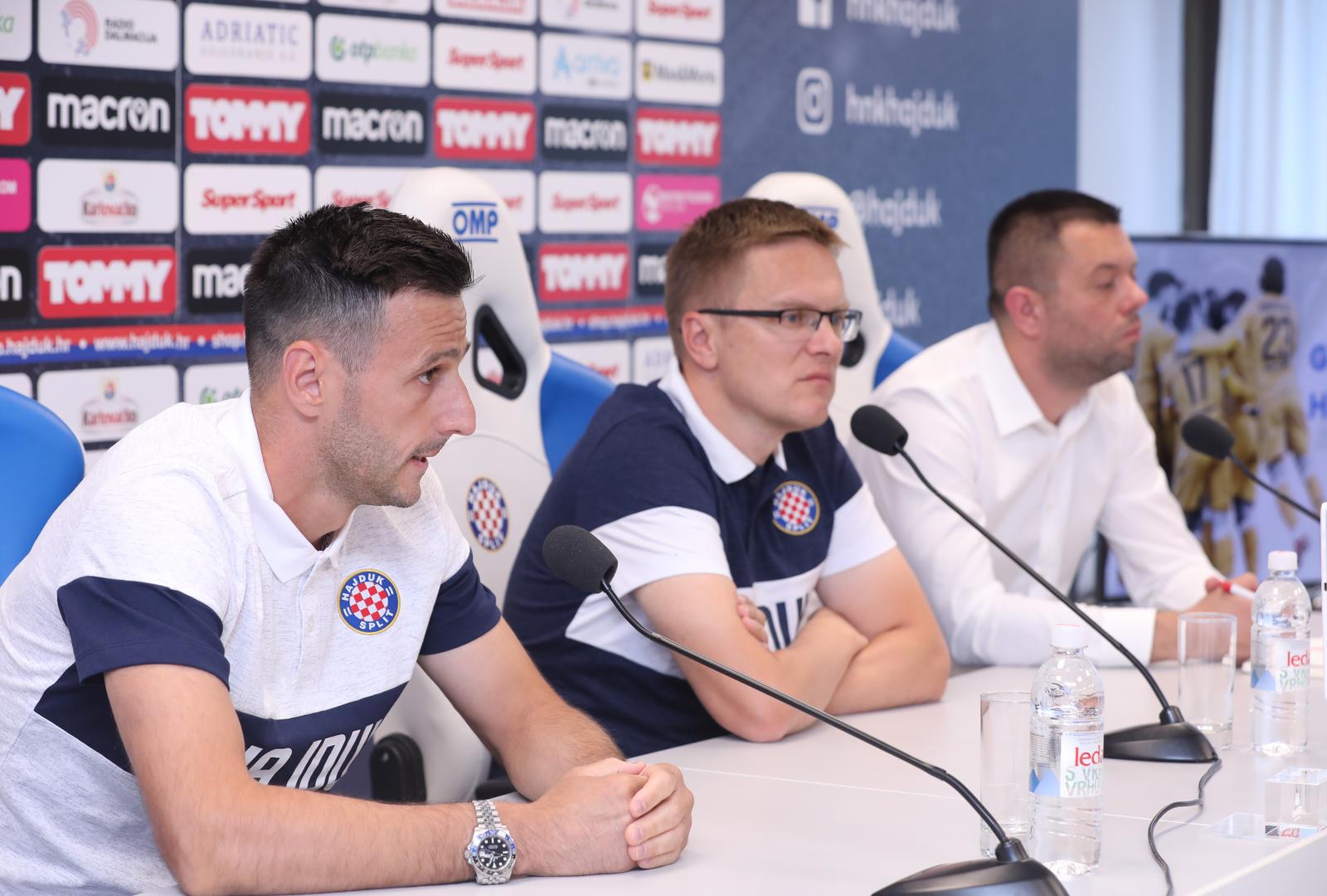 Split: HNK Hajduk održao je konferenciju za novinare uoči utakmice protiv Dinama
