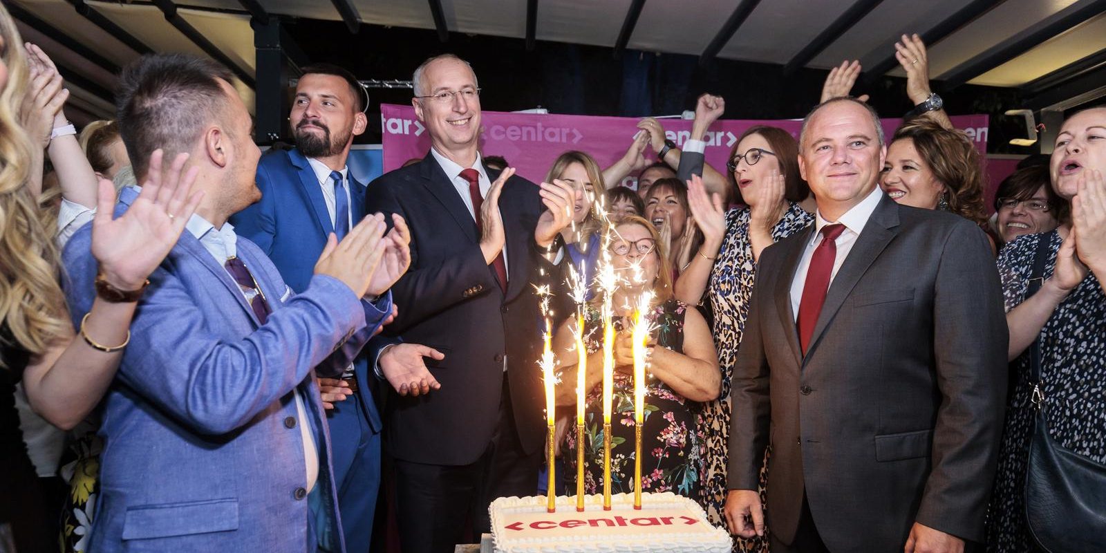 Split: Slavljenička torta Ivice Puljka, gradonačelnika grada Splita