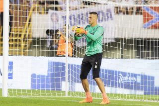 Split: Zagrijavanje igrača prije početka utakmice HNK Hajduk – Vitoria SC