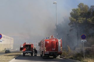 Split: Vatrogasci spriječili širenje požara u borovoj šumi kod City Centra one