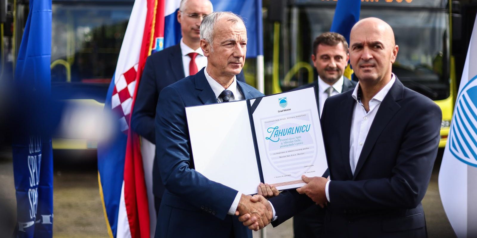 Svečana primopredaja 22 autobusa koje je Split donirao Mostaru