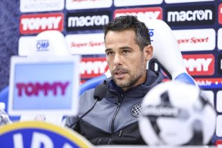 Split: Trener Hajduka Mislav Karoglan održao konferenciju uoči sutrašnjeg derbija s Dinamom