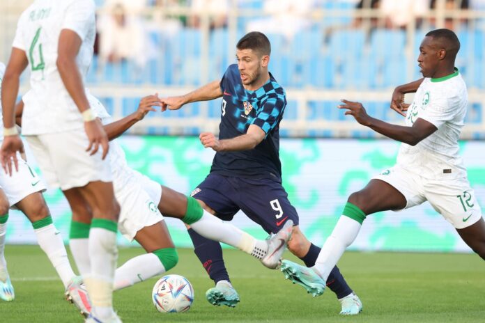 Rijad: Slavlje Andreja Kramarića nakon pogotka Saudijskoj Arabiji za 1:0
