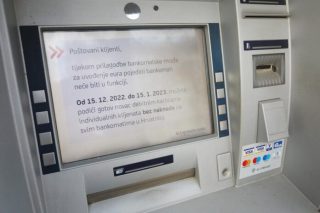 Zbog prelaska na euro pojedini bankomati ne rade