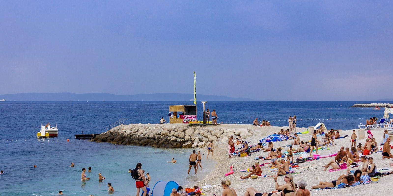 Split: Ljetna oluja nakratko je prekinula uživanje kupača na Žnjanu