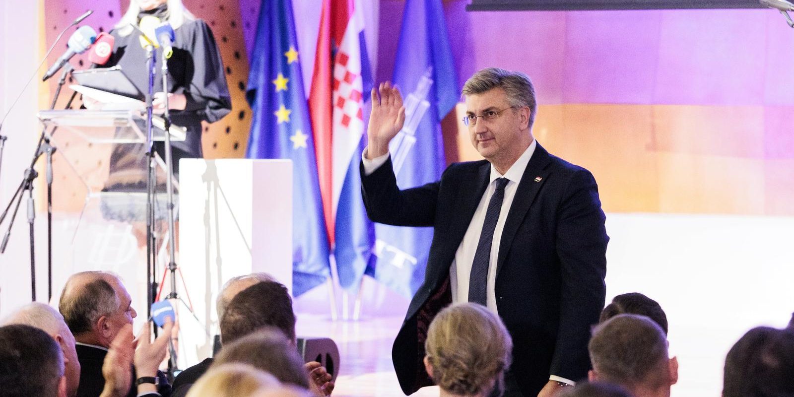 Split: Premijer Andrej Plenković na obilježavanju 33. obljetnice osnutka HDZ-a Split