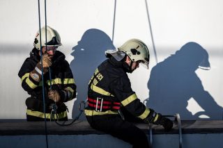 Vatrogasci u Makarskoj na treningu