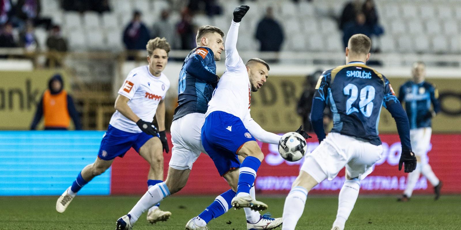 Susret 20. kola SuperSport HNL-a između Hajduka i Rijeke