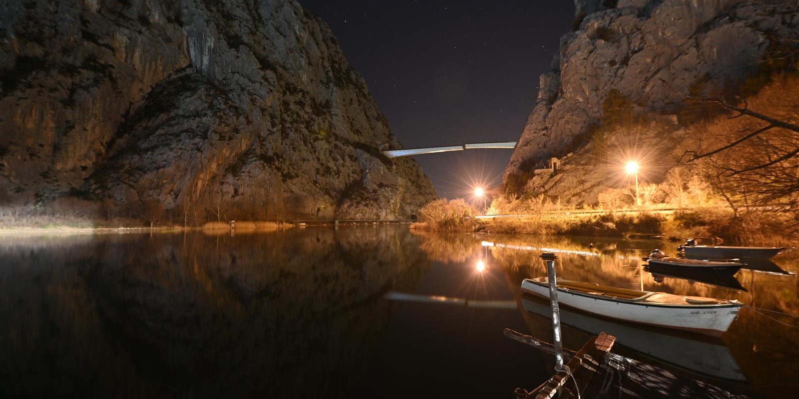 Spajanje mosta iznad rijeke Cetine kod Omiša na 70 metara nadmorske visine