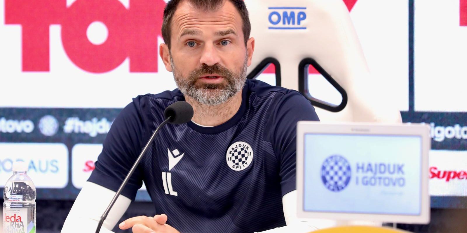 Split: Konferencija za medije trenera Hajduka Ivana Leke uoči gostovanja u Osijeku