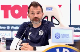Split: Konferencija za medije trenera Hajduka Ivana Leke uoči gostovanja u Osijeku