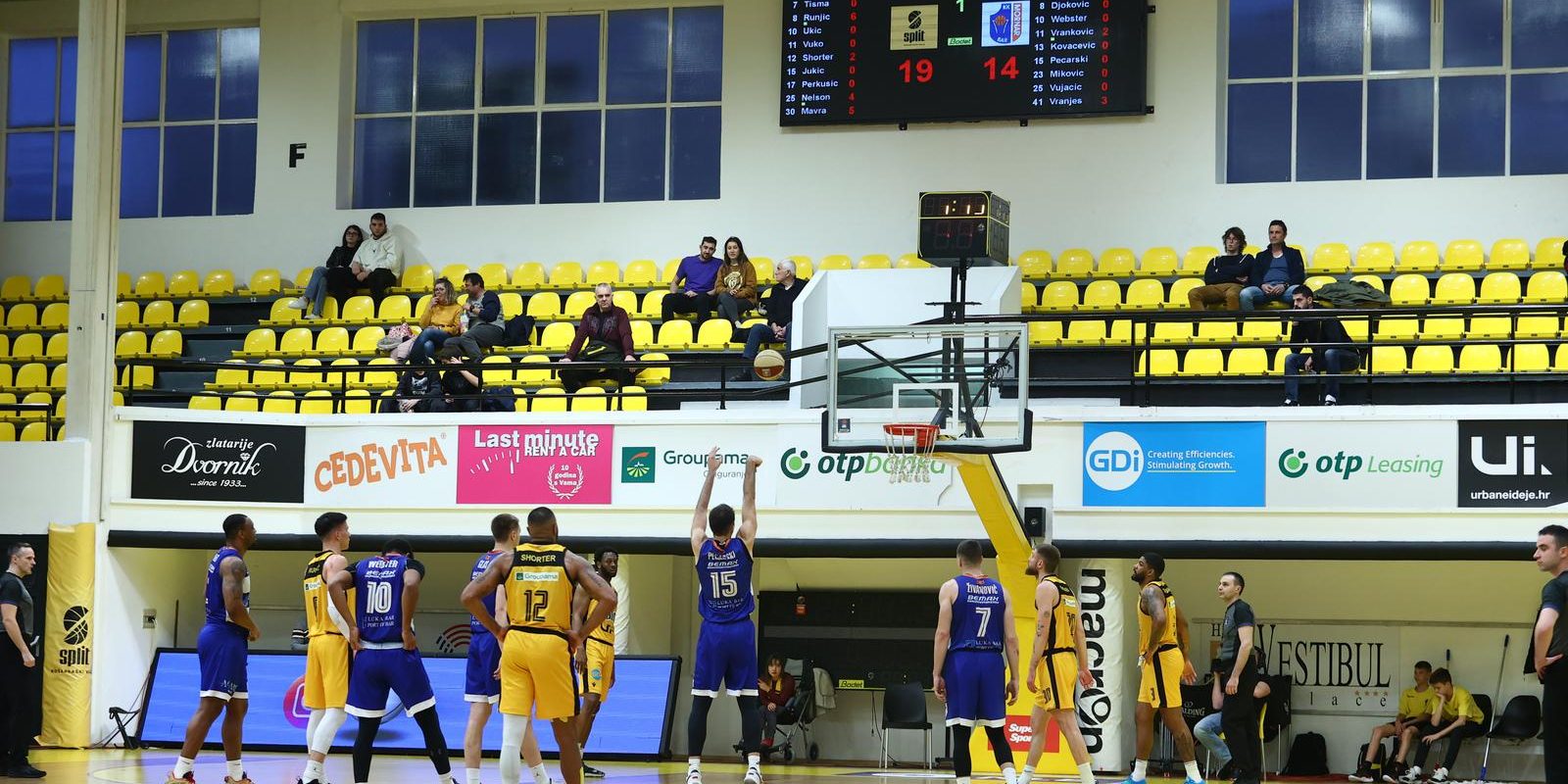 Split: Utakmica 22. kola ABA lige, Split – Mornar