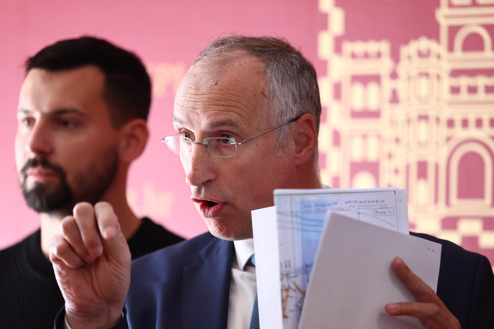 Split: Konferencija za medije gradonačelnika Ivice Puljka zbog kazne koju je dobio od Državnog inspektorata