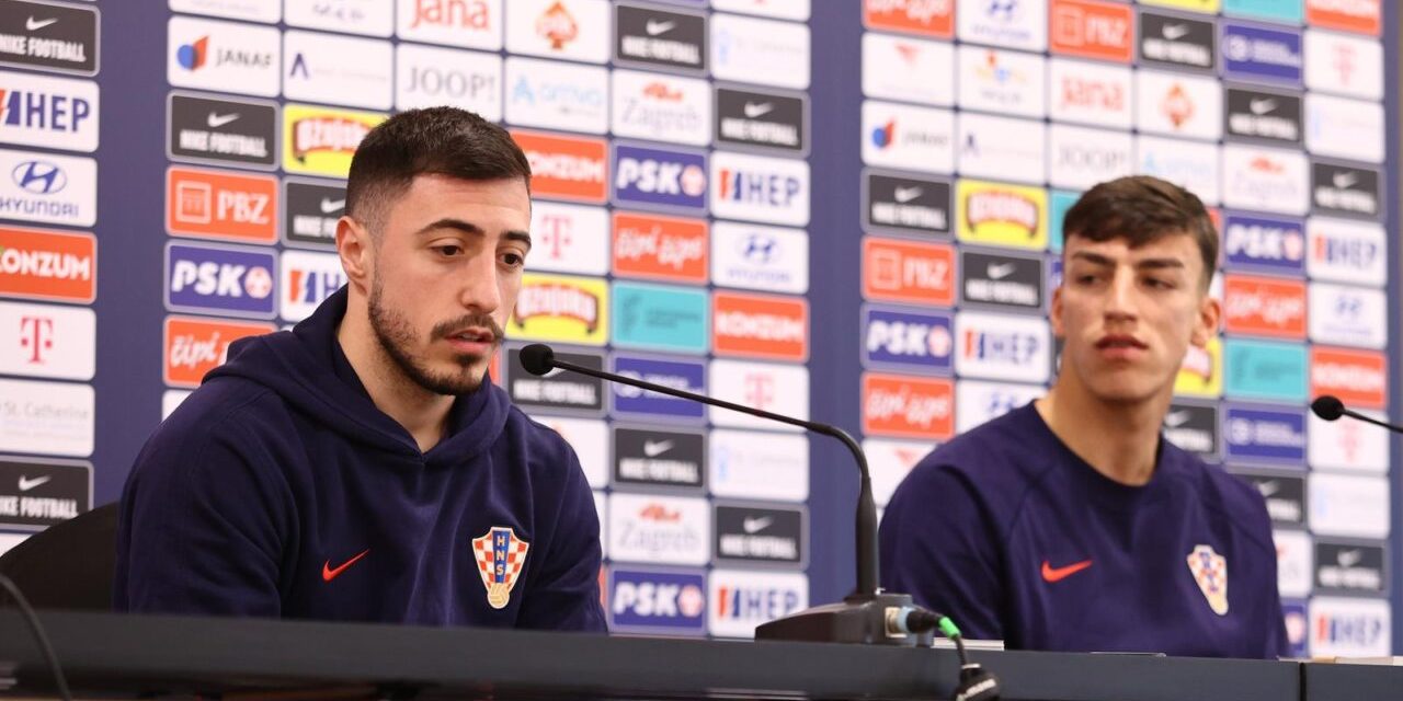Podstrana: Josip Juranović i Petar Musa odgovarali na pitanja novinara uoči utakmice s Walesom