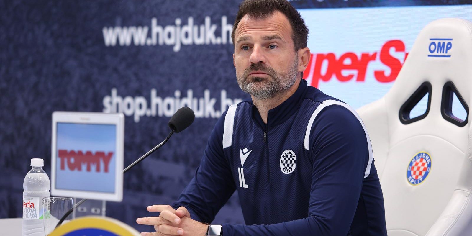 Split: Trener Hajduka, Ivan Leko, na konferenciji za medije uoči utakmice protiv Šibenika