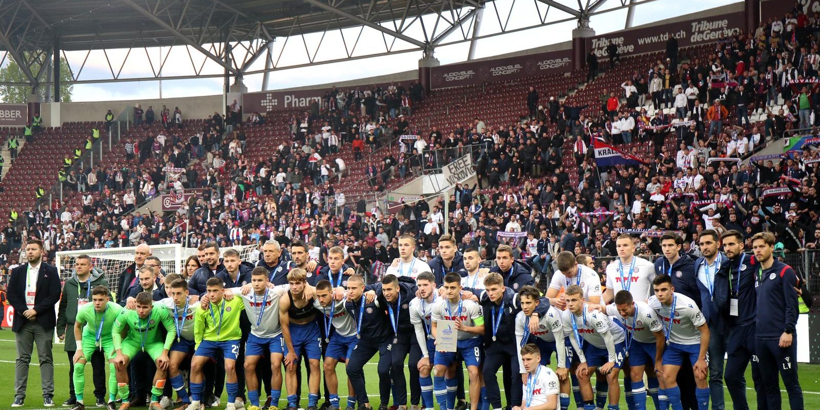 Ženeva: Razočarani igrači Hajduka nakon izgubljene utakmice rezultatom 5:0