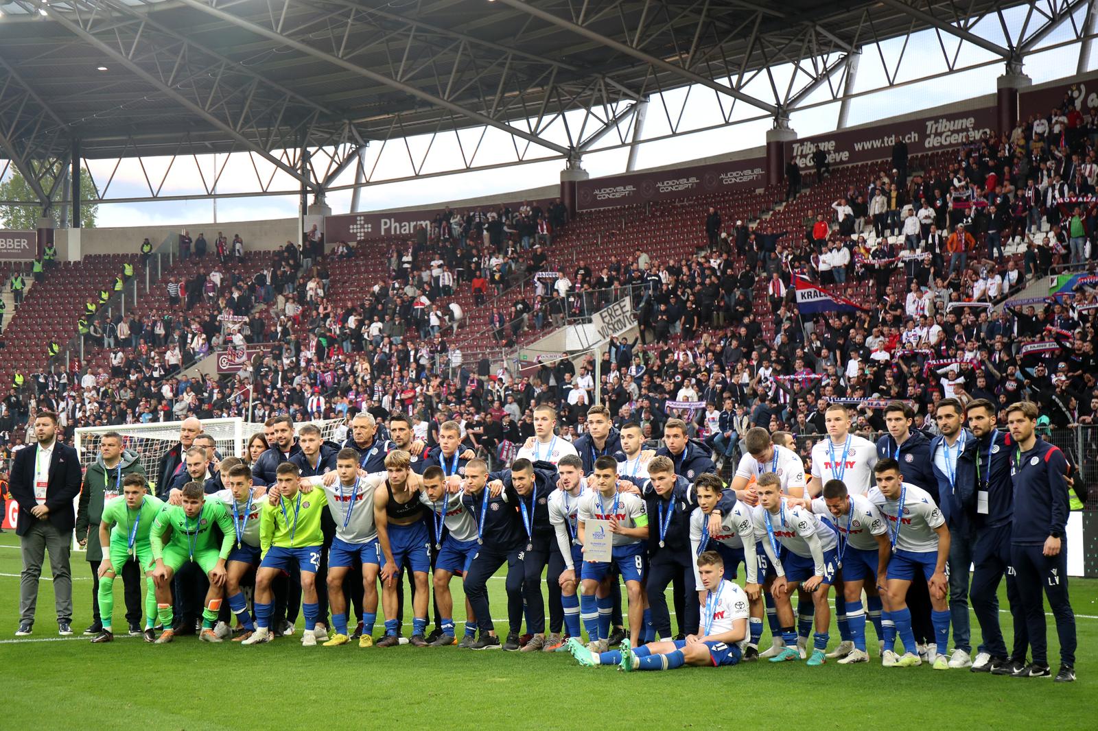 Ženeva: Razočarani igrači Hajduka nakon izgubljene utakmice rezultatom 5:0
