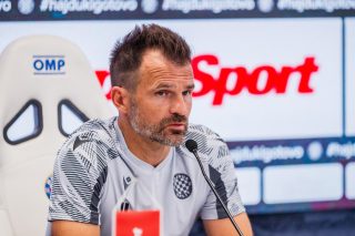 Split: Konferencija trenera Hajduka Ivana Leke sutrašnje utakmice Superkupa protiv Dinama