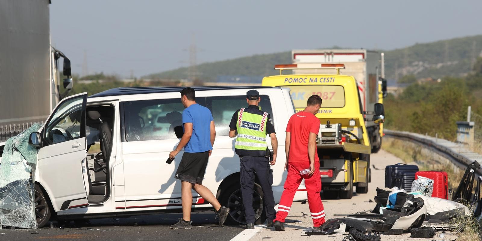 U sudaru kombija i kamiona kod Šibenika ozlijeđeno sedam osoba