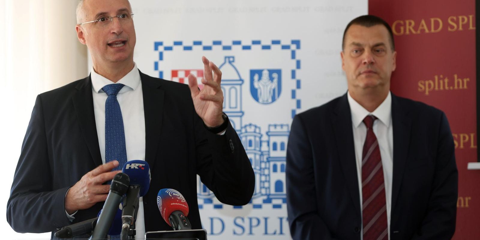 Split: Gradonačelnik Puljak i direktor tvrtke Prometa Stanko Sapunar održali konferenciju za medije