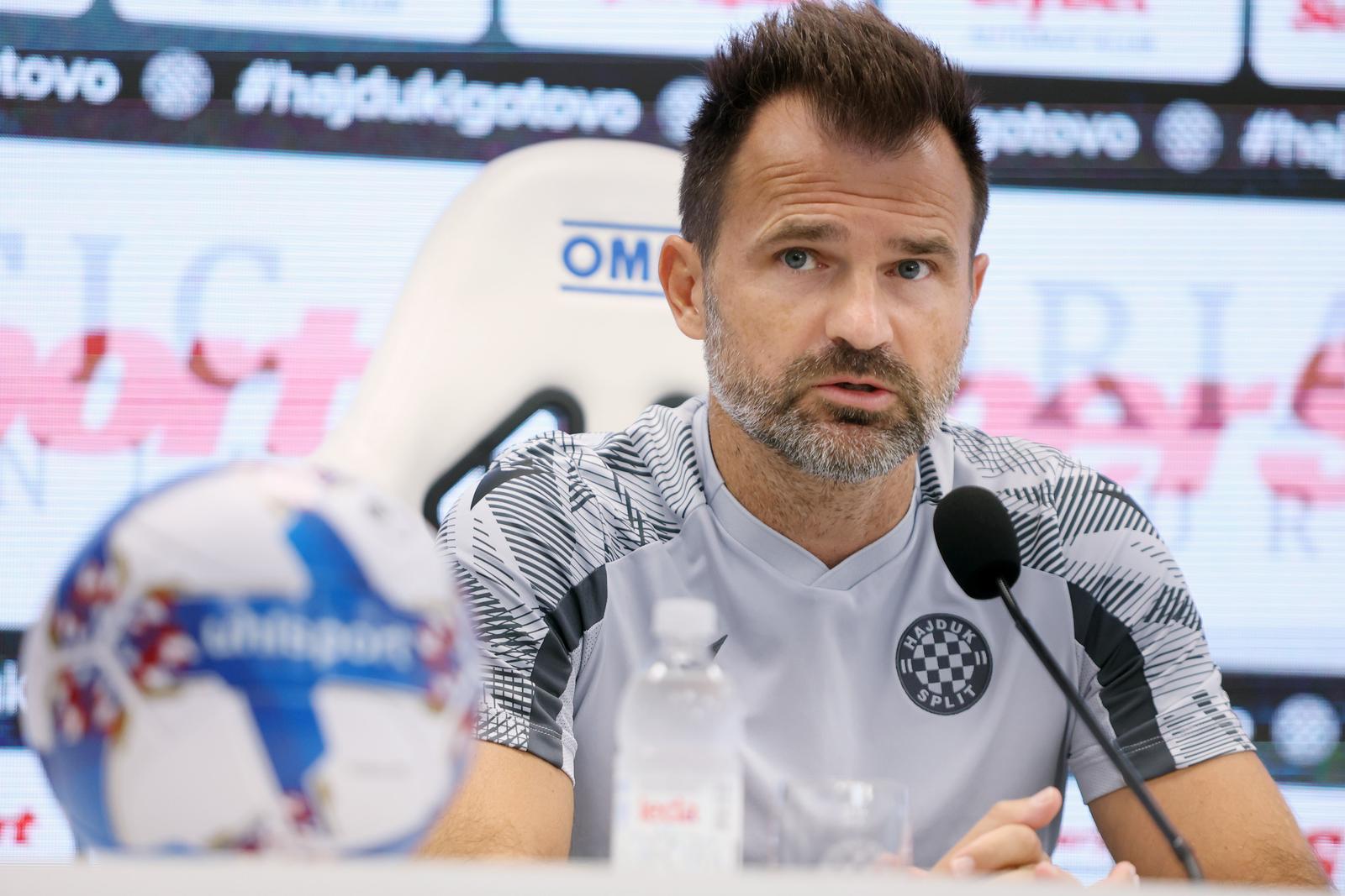 Split: Trener Hajduka Ivan Leko uoči utakmice protiv Gorice održao konferenciju