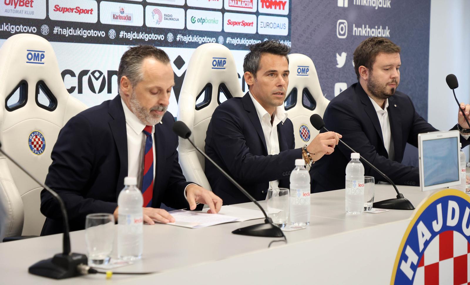 Split: Mislav Karoglan predstavljen je kao novi trener Hajduka