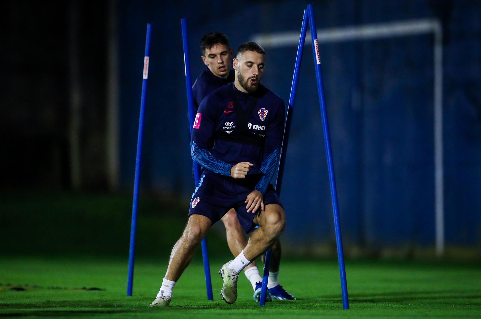 Zagreb: Trening nogometne reprezentacije na terenu Hitrec Kacijan