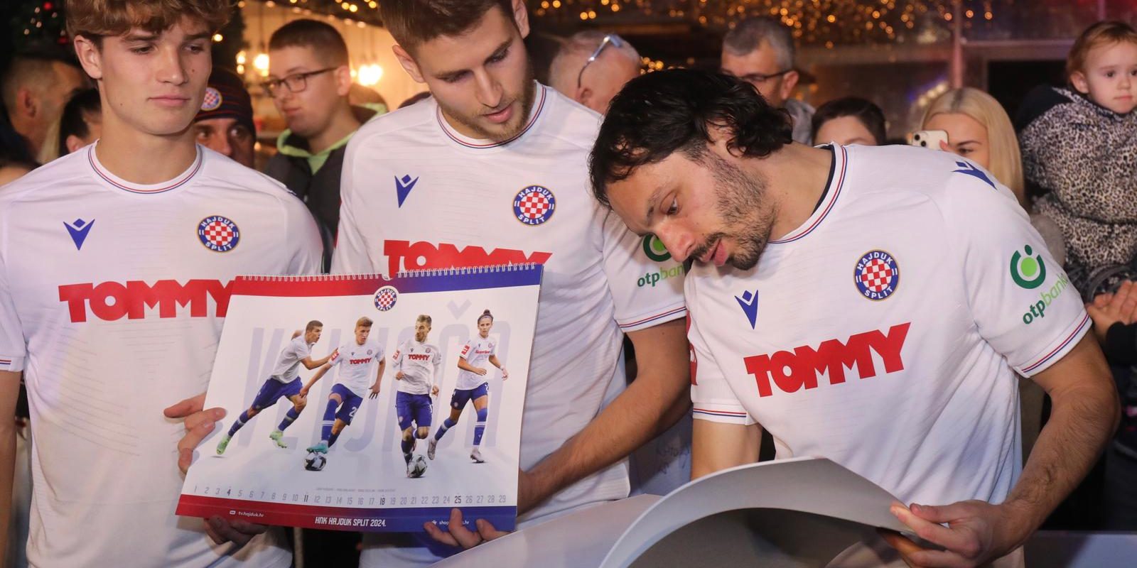 Split: Promocija službenog kalendara HNK Hajduk za 2024. godinu